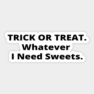 Trick Or Treat Halloween Sticker